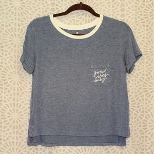 AE Soft & Sexy "Good Vibes Only" Crop Top